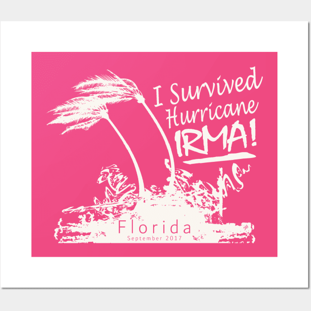 Hurricane Irma Survivor Wall Art by Etopix
